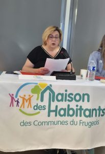 À Fruges, pour l’assemblée générale de la Maison des Habitants, présidée parValérie Houzet et diri…