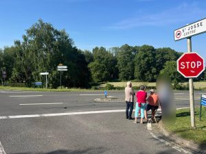 Participation à une réunion sur site à Saint-Josse-sur-mer / Saint-Aubin auxcôtés des élus communa…